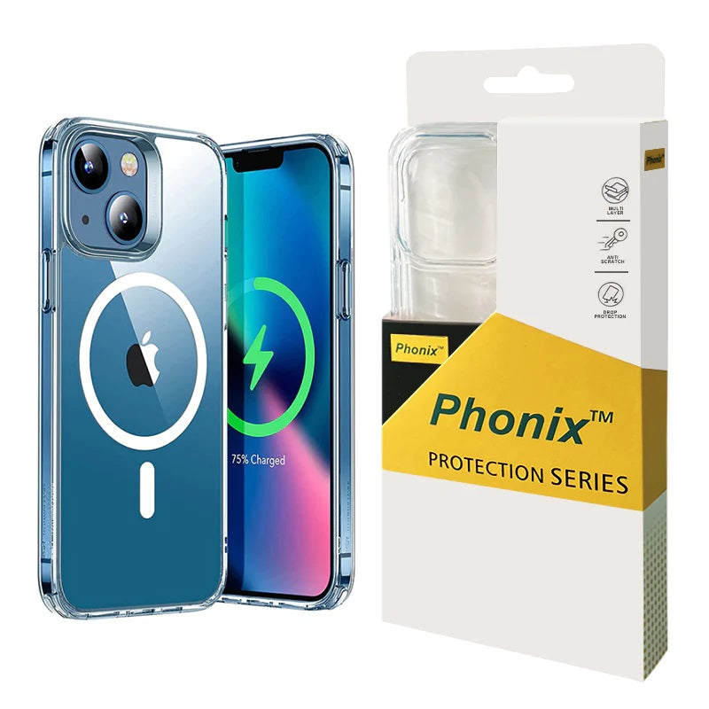 Phonix Apple iPhone 13 Pro (6.1") Clear Rock Shockproof Case With MagSafe - Ultra-thin, Lightweight, Non-slip, Crystal Clear, 10 Years Warranty - Image 5