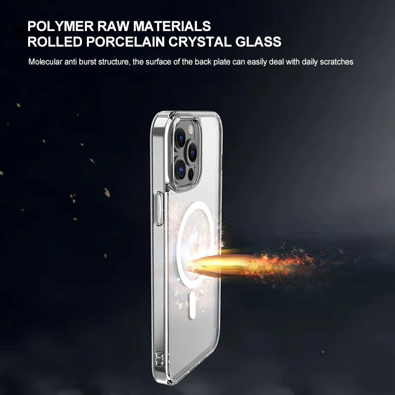 Phonix Apple iPhone 13 Pro (6.1") Clear Rock Shockproof Case With MagSafe - Ultra-thin, Lightweight, Non-slip, Crystal Clear, 10 Years Warranty - Image 2