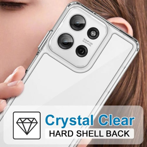 USP Motorola Moto G15 (6.7) Case Black- Scratch Resistant, Anti-Fingerprint, Shockproof, Durable & Washable, High Quality Material,5 Years Warranty - Image 4