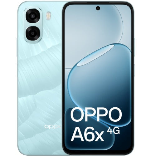 OPPO A6x 4G 128GB - Ice Blue (CPH2819AU Ice Blue)*AU STOCK*, 6.75", HD+, 120Hz, 4GB/128GB, 13MP/5MP, Dual SIM, 6100mAh, 2 Years Warranty - Image 1