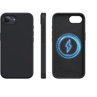 USP Apple iPhone 17e /  iPhone 16e (6.1") Silicon Case Black with Magsafe - Shockproof , Raised Edges , Anti-Slip, 5 Years Warranty - Image 2