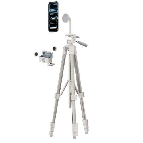 Belkin Stage Creator Kit: Tripod, Magnetic Phone Mount & Wireless Mics - White(CTA002fqSA-B1), Lightweight,Flexible angle adjustment, 2 Years Warranty - Image 2