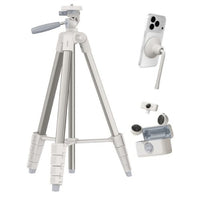 Belkin Stage Creator Kit: Tripod, Magnetic Phone Mount & Wireless Mics - White(CTA002fqSA-B1), Lightweight,Flexible angle adjustment, 2 Years Warranty - Image 1
