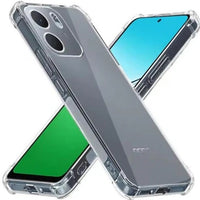 USP Oppo A6x 4G / 5G (6.7") Acrylic & TPU Hard Case Clear (With Soft Round Airbags) - Ultra-Thin & Lightweight, Scratch-resistant,5 Years Warranty - Image 2