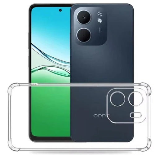 USP Oppo A6x 4G / 5G (6.7") Acrylic & TPU Hard Case Clear (With Soft Round Airbags) - Ultra-Thin & Lightweight, Scratch-resistant,5 Years Warranty - Image 3