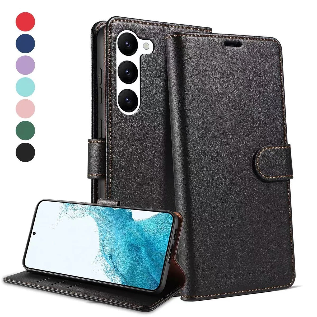 USP Samsung Galaxy A57 5G (6.7") Wallet Case - All Around Protection,PU leather, Scratch Proection,Card Slots + Photo ID Slot,5 Years Warranty - Image 2