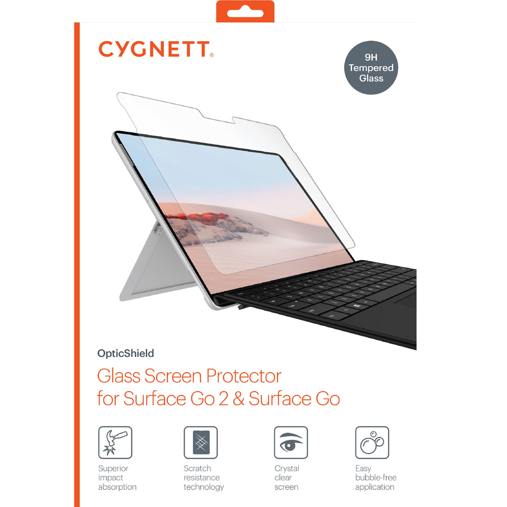 Cygnett OpticShield Microsoft Surface Go / Surface Go 2/ Surface Go 3 Tempered Glass Screen Protector - (CY3320CPTGL), Superior Impact Absorption - Image 2