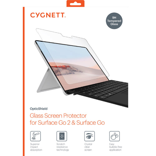 Cygnett OpticShield Microsoft Surface Go / Surface Go 2/ Surface Go 3 Tempered Glass Screen Protector - (CY3320CPTGL), Superior Impact Absorption - Image 2