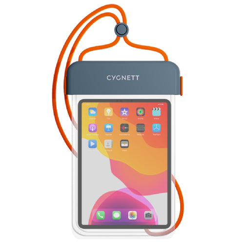 Cygnett AquaGuard Universal Waterproof Tablet Pouch - (CY4411CYWPP) Dust & Sand Protection,Fits Tablet up to 11”,Adjustable lanyard, 2 Years Warranty - Image 2