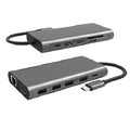 Cygnett Unite 12-in-1 USB-C Multiport Hub Adapter Dock(CY4549HUB12)4xUSB-A 2xUSB-C(100W PD/3.0)3xHDMI(60Hz/30Hz) 1xMicro SD,2Years Warranty - Image 1