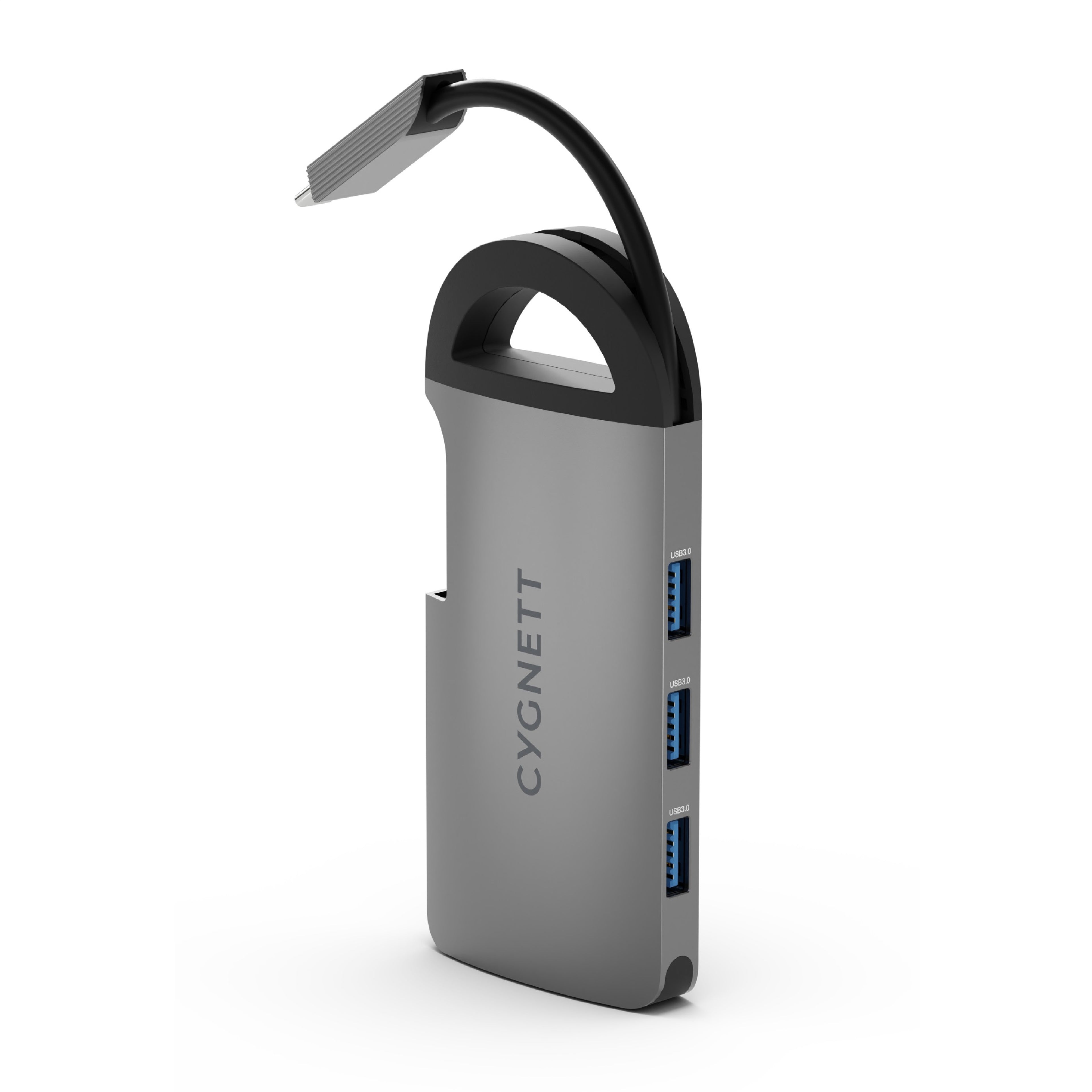 Cygnett Unite 7-in-1 USB-C Multiport Hub Adapter Dock (CY4550HUBC7)3xUSB-A (3.0, 5Gbps) 1xUSB-C(100W)1x4K HDMI (30Hz) 1xSD 1xMicro SD,2 Years Warranty - Image 2