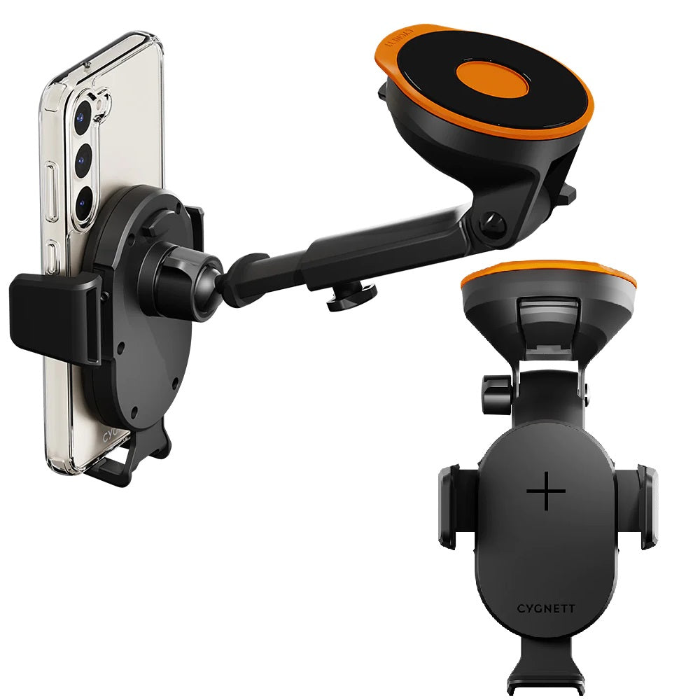 Cygnett EasyMount Universal Car Window or Dash Extendable Mount - Black (CY4624WLCCH),Extendable Arm (up to 250mm), 2 Years Warranty - Image 2