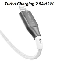 Cygnett Armoured Braided Lightning to USB-A (2.0) (2M) Cable - White (CY4661PCCAL), 2.5A/12W, 480Mbps, Turbo Charge, Apple iPhone, 5 Years Warranty - Image 4