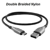 Cygnett Armoured Braided USB-C to USB-A (2.0) Cable (1M) - Black (CY4681PCUSA), 3A/60W, 480Mbps, Turbo Charge, Best for Laptop, 5 Years Warranty - Image 2