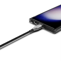 Cygnett Armoured Braided USB-C to USB-A (2.0) Cable (1M) - Black (CY4681PCUSA), 3A/60W, 480Mbps, Turbo Charge, Best for Laptop, 5 Years Warranty - Image 3