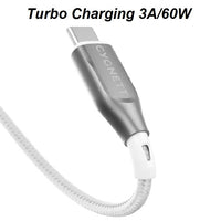 Cygnett Armoured Braided USB-C to USB-A (2.0) Cable (1M) - White (CY4682PCUSA), 3A/60W, 480Mbps, Turbo Charge, Best for Laptop, 5 Years Warranty - Image 4