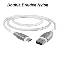 Cygnett Armoured Braided USB-C to USB-A (2.0) Cable (2M) - White (CY4684PCUSA), 3A/60W, 480Mbps, Turbo Charge, Best for Laptop, 5 Years Warranty - Image 2