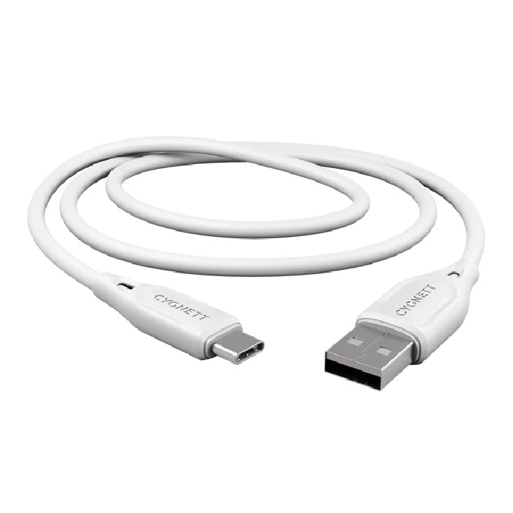 Cygnett Essentials USB-C to USB-A (2.0) Cable (2M) - White (CY4690PCUSA), 3A/60W, 480Mbps, Turbo Charge, Best for Laptop, 2 Years Warranty - Image 2