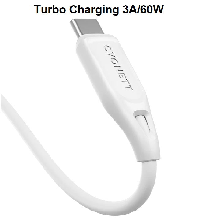 Cygnett Essentials USB-C to USB-A (2.0) Cable (2M) - White (CY4690PCUSA), 3A/60W, 480Mbps, Turbo Charge, Best for Laptop, 2 Years Warranty - Image 4