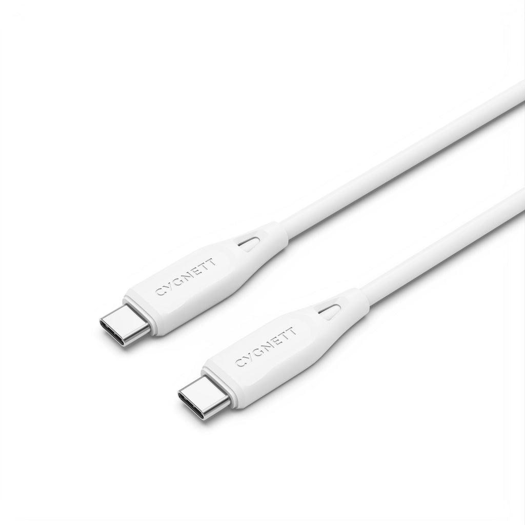 Cygnett Essentials USB-C to USB-C (2.0) Cable (1M) - White (CY4692PCTYC), 3A/60W, 480Mbps, Turbo Charge, Best for Laptop, 2 Years Warranty - Image 5