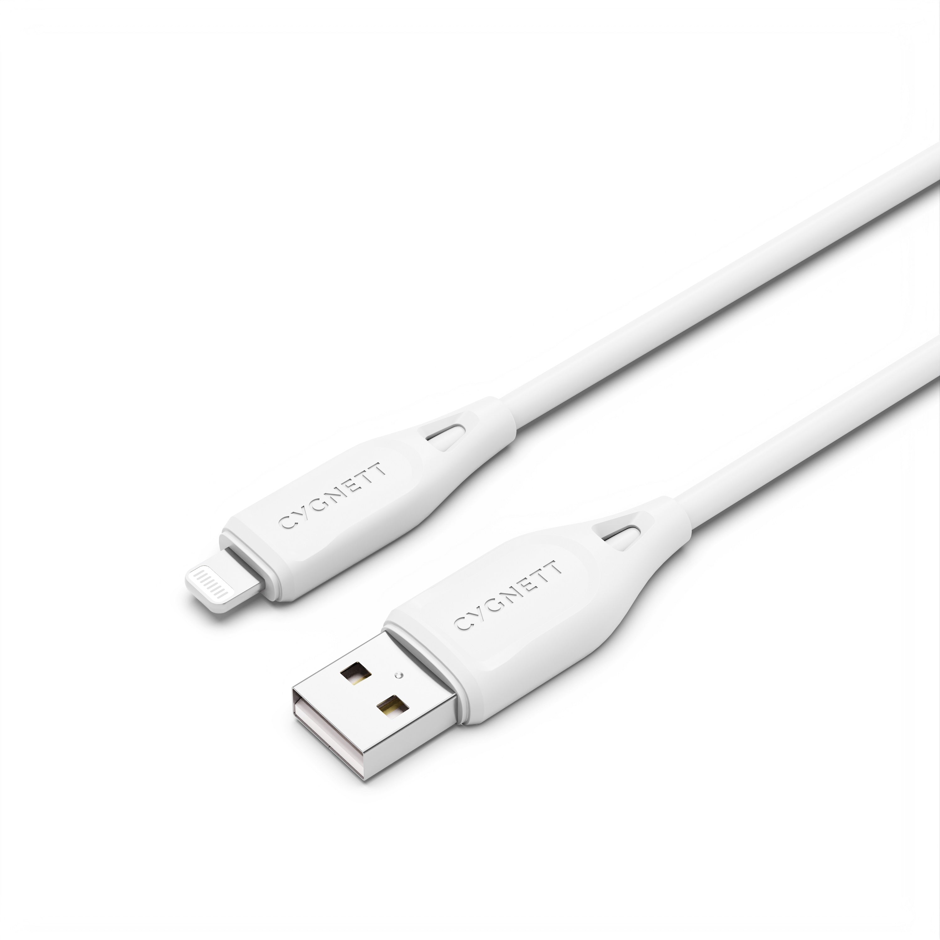 Cygnett Essentials Lightning to USB-A (2.0) Cable (1M) - White (CY4700PCCAL), 2.4A/12W, 480Mbps, Turbo Charge, Apple iPhone, 2 Years Warranty - Image 5