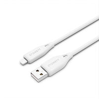 Cygnett Essentials Lightning to USB-A (2.0) Cable (1M) - White (CY4700PCCAL), 2.4A/12W, 480Mbps, Turbo Charge, Apple iPhone, 2 Years Warranty - Image 1