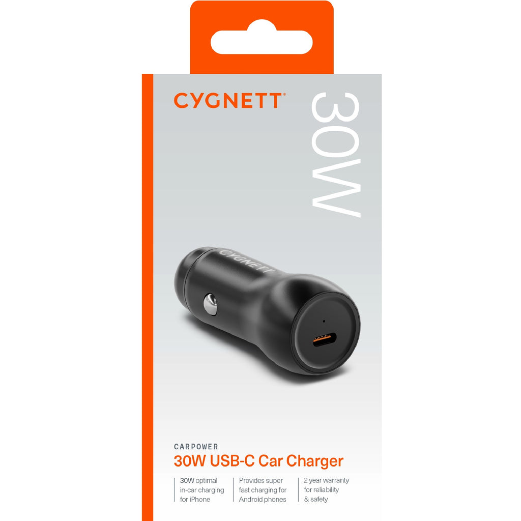 Cygnett CarPower 30W USB-C Car Charger - (CY4706CYCCH), Aluminium Alloy Finish, LED Charge Indicator, 2 Years Warranty - Image 4
