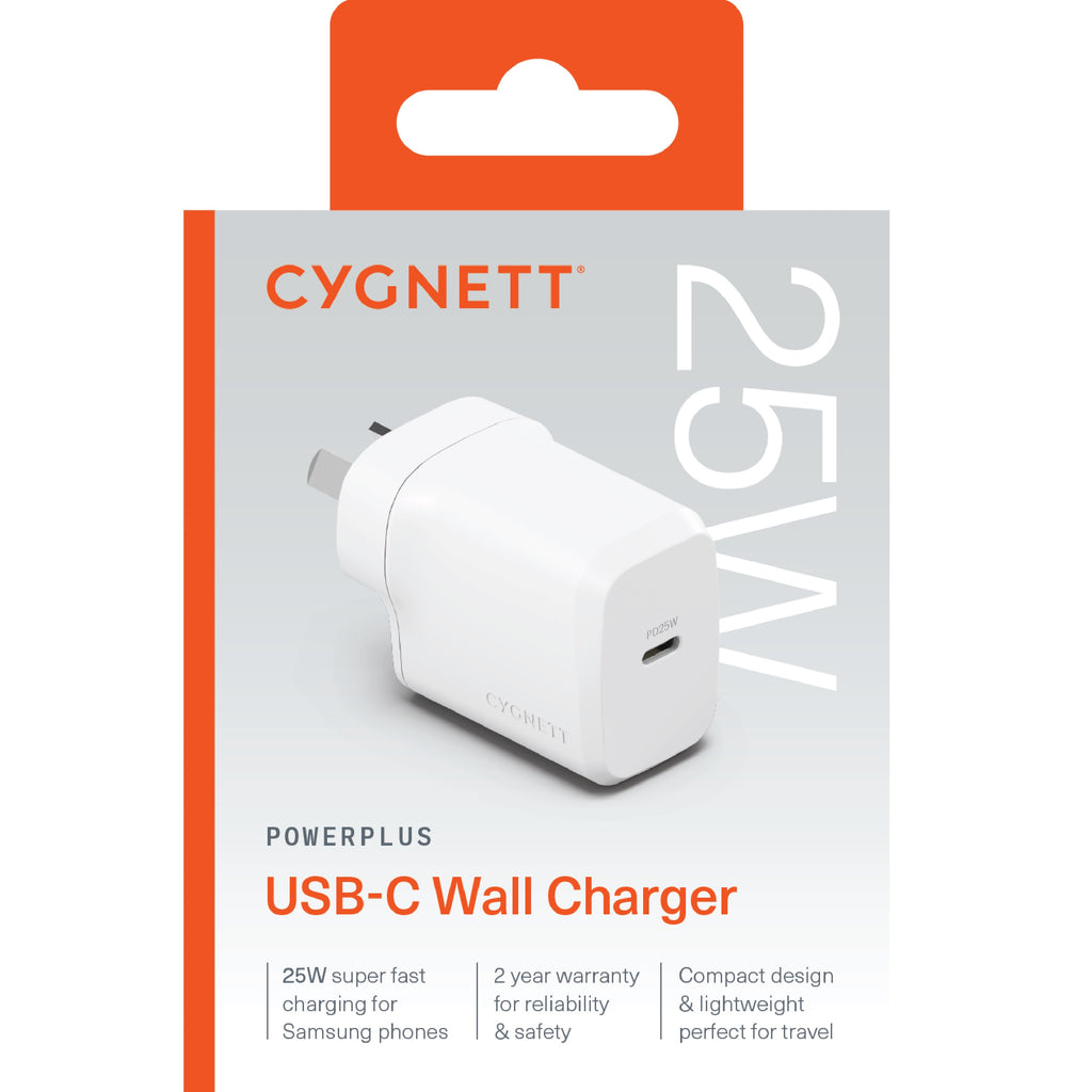 Cygnett PowerPlus 25W USB-C PD Fast Wall Charger - White (CY4734PDWCH), Portable,Best for iPhone,Samsung's PPS & USB-C Devices, 2 Years Warranty - Image 4