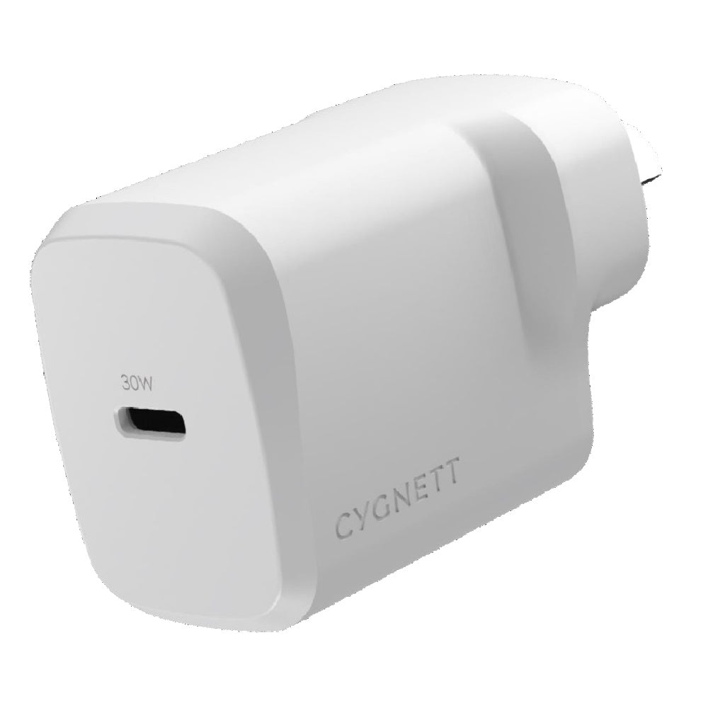 LS Cygnett PowerPlus 30W USB-C PD GaN Fast Wall Charger -White(CY4736PDWCH),Portable,Best for iPhone,Samsung's PPS & USB-C Devices, 2 Years Warran - Image 3