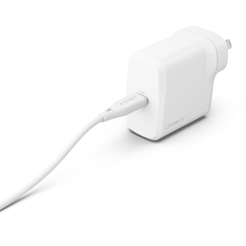 Cygnett PowerPlus 45W USB-C PD GaN Fast Wall Charger -White(CY4738PDWCH),Portable,Best for iPhone,Samsung's PPS & USB-C Devices, 2 Years Warranty - Image 2