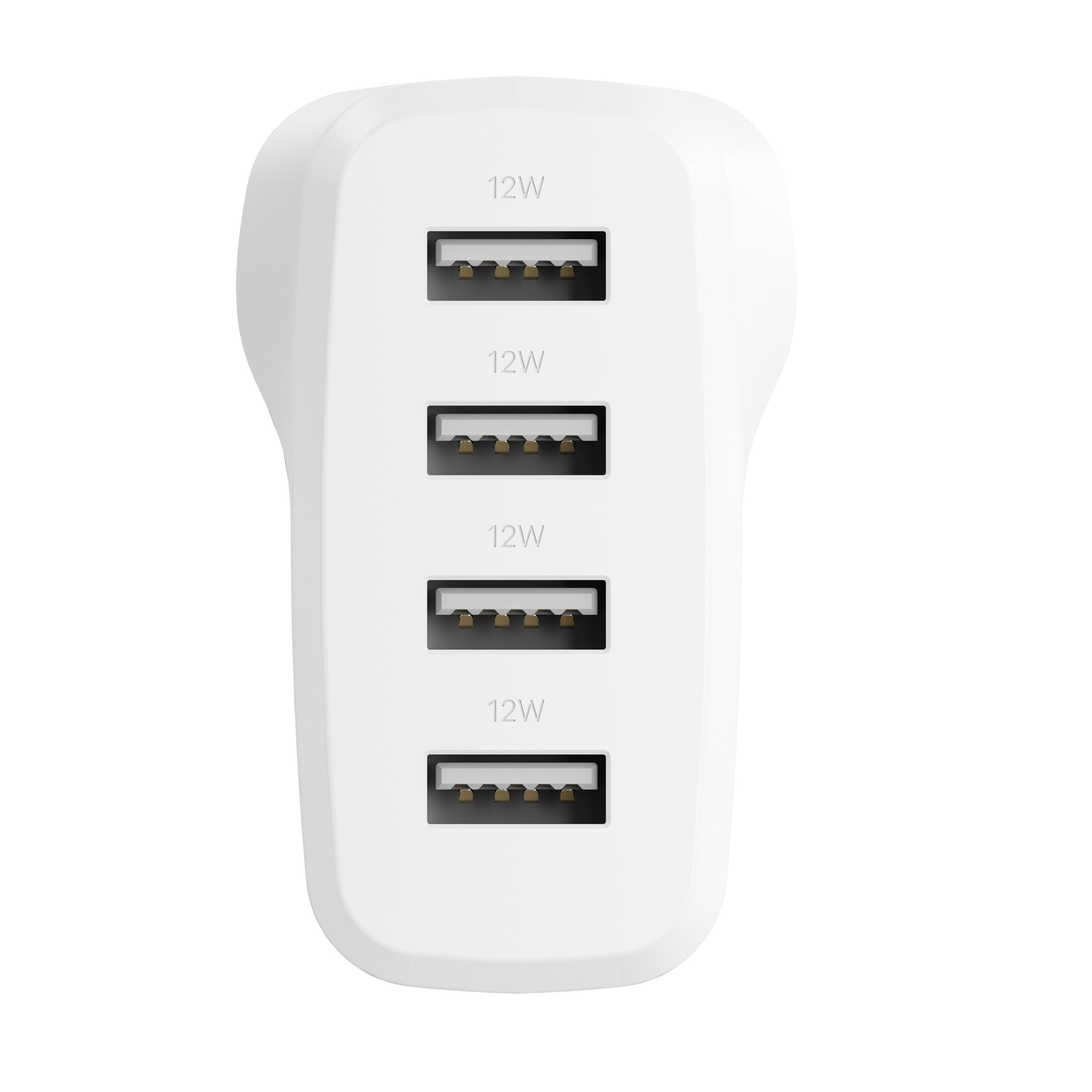 Cygnett PowerPlus 24W Multi Port USB-A Wall Charger - White(CY4768PDWCH) 4xUSB-A (12W),Compact,Lightweight,24W Max,2 Years Warranty - Image 2