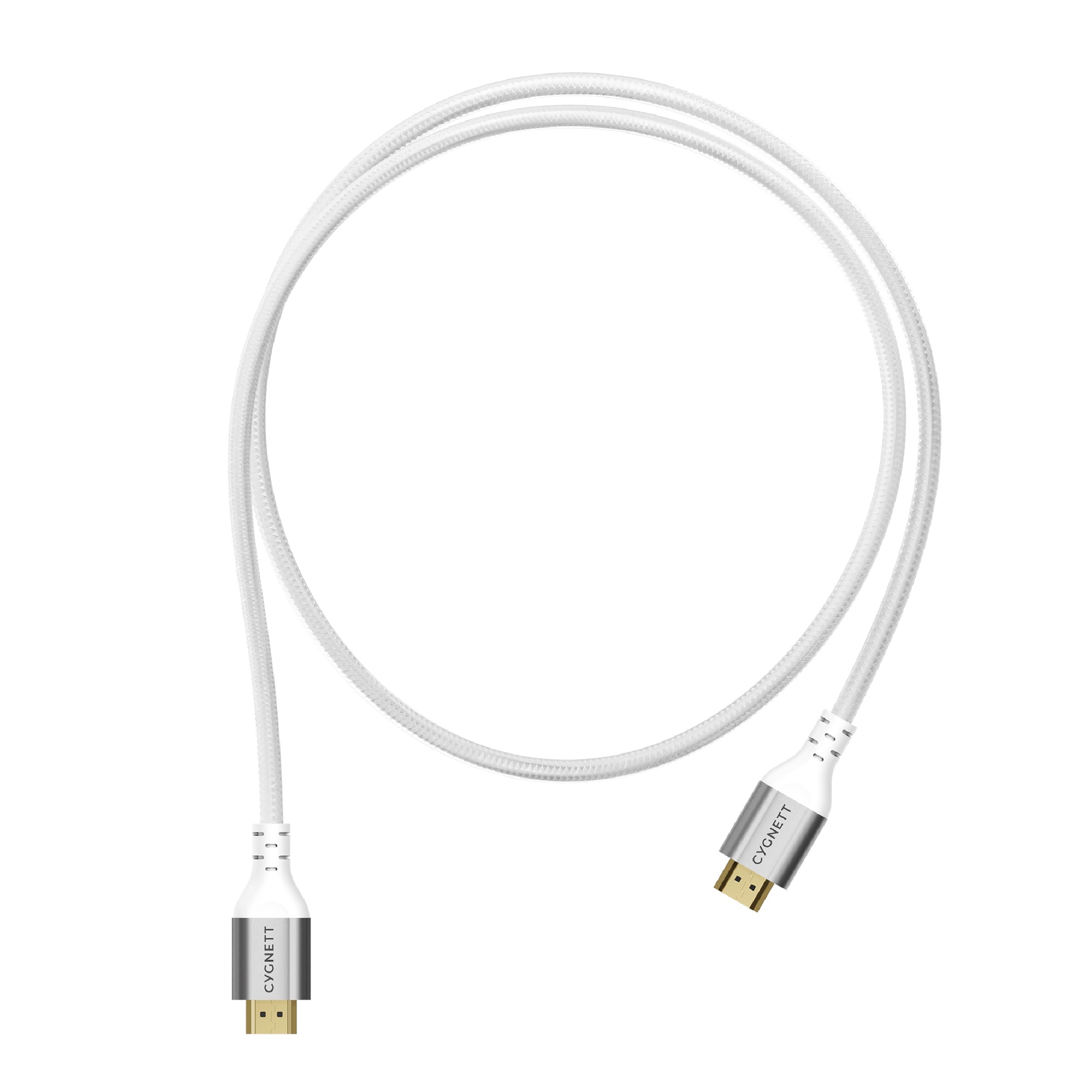 Cygnett Unite 8K HDMI to HDMI Cable (1.5M) - White(CY4864CYHDC), Braided, Supports 8k (60Hz) & 4k (120Hz), 48Gbps Bandwidth,2 Years Warranty - Image 2