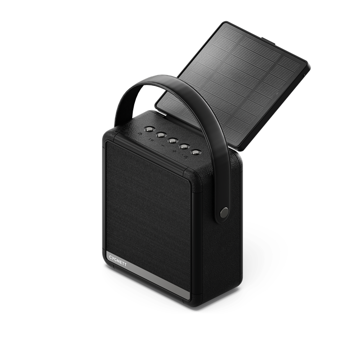 Cygnett FreePlay Solar Charging Wireless Speaker & 8K Power Bank - Black(CY4968SOSPE),Dust & Water Resistant,Dual Speaker,10 Meter, 2 Years Warranty - Image 5