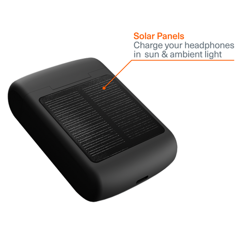 Cygnett FreePlay Solar Charging True Wireless Earbuds -Black(CY4969SOEAR) -Bluetooth 5.3 TWS,5 hours,Touch Control,Solar charging - Image 2