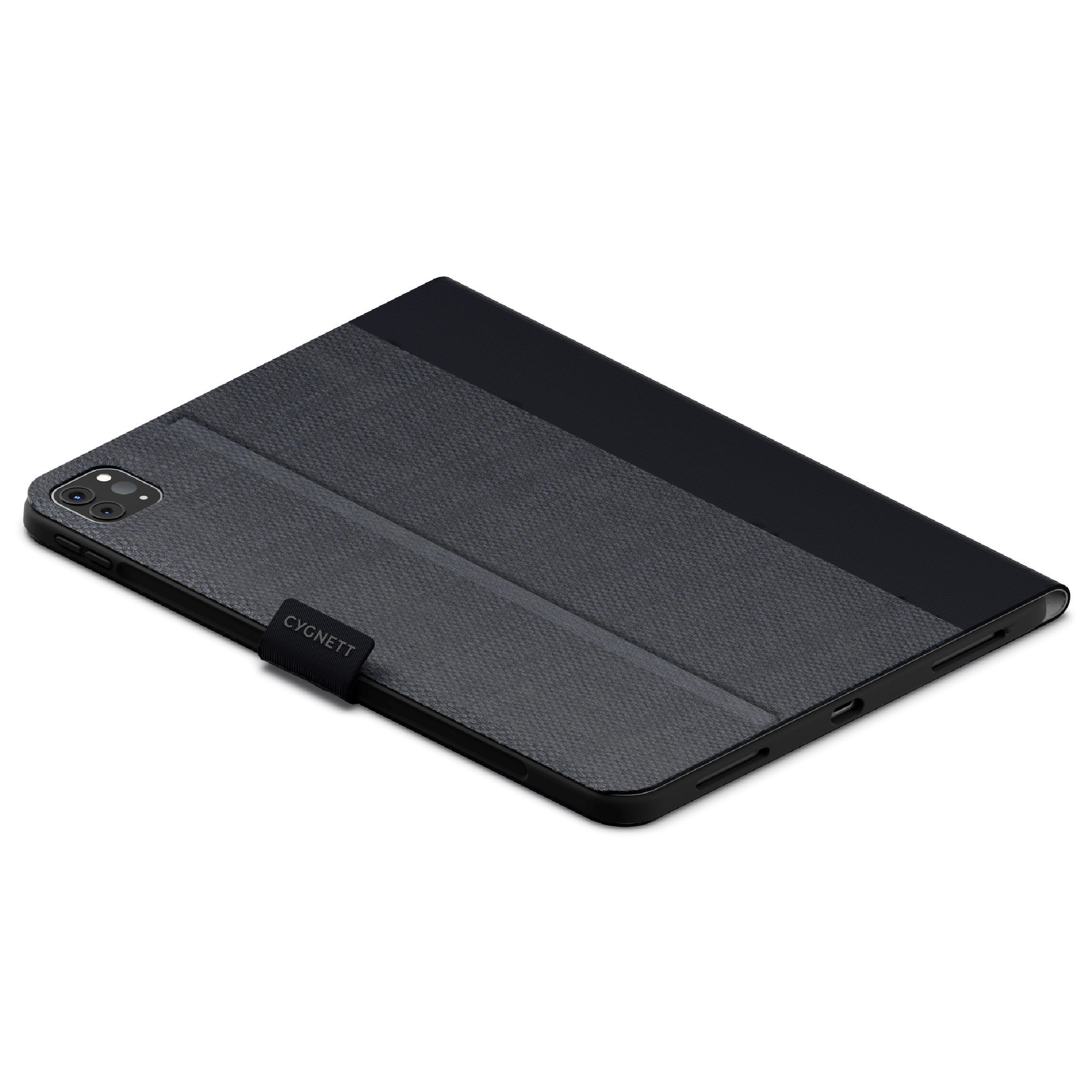 Cygnett TekView Apple iPad Pro (13") (M5/M4) (8th/7th Gen) Case - Black(CY4976TEKVI), 4ft Drop Protection, Pencil Storage, 2 Years Warranty - Image 1