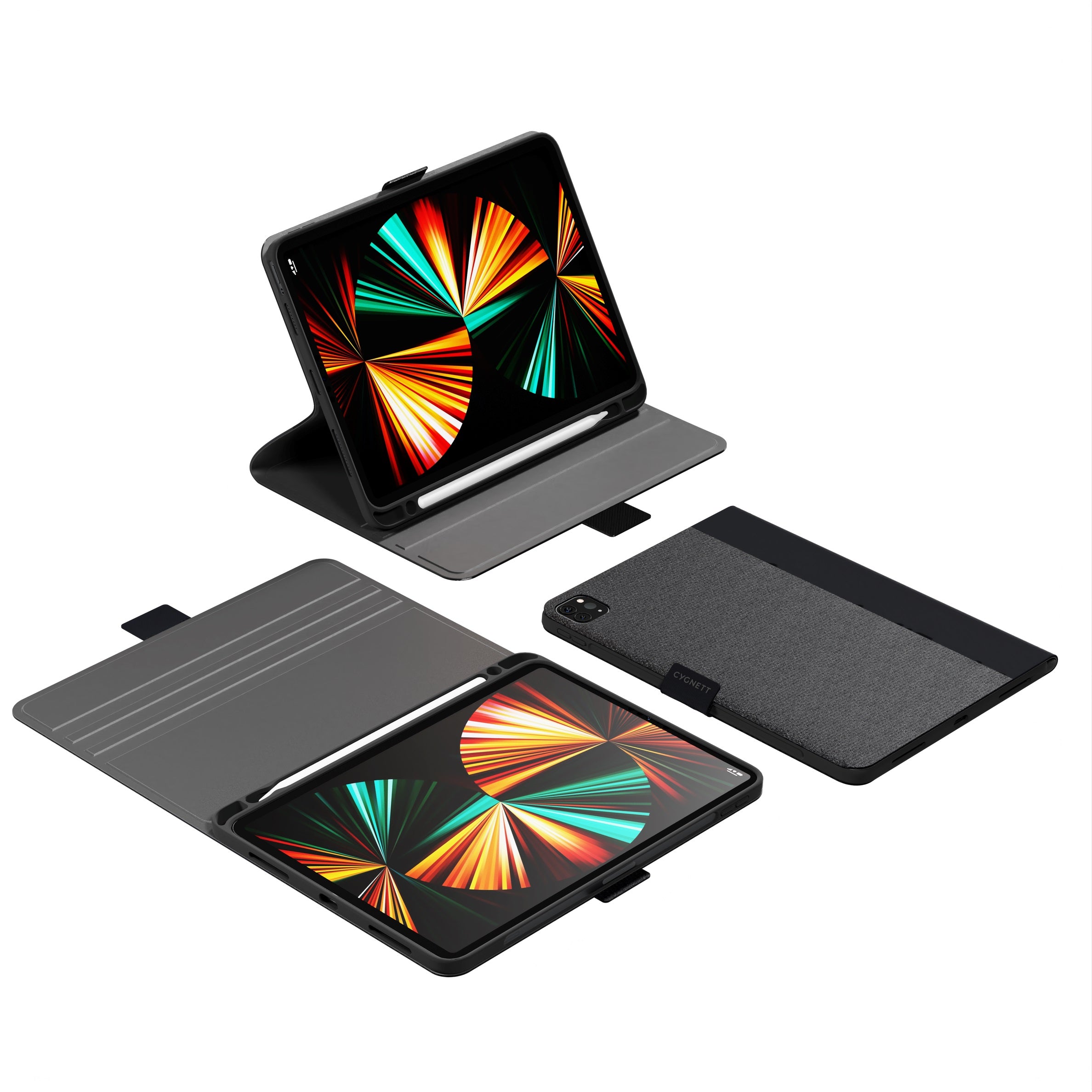 Cygnett TekView Apple iPad Pro (13") (M5/M4) (8th/7th Gen) Case - Black(CY4976TEKVI), 4ft Drop Protection, Pencil Storage, 2 Years Warranty - Image 3