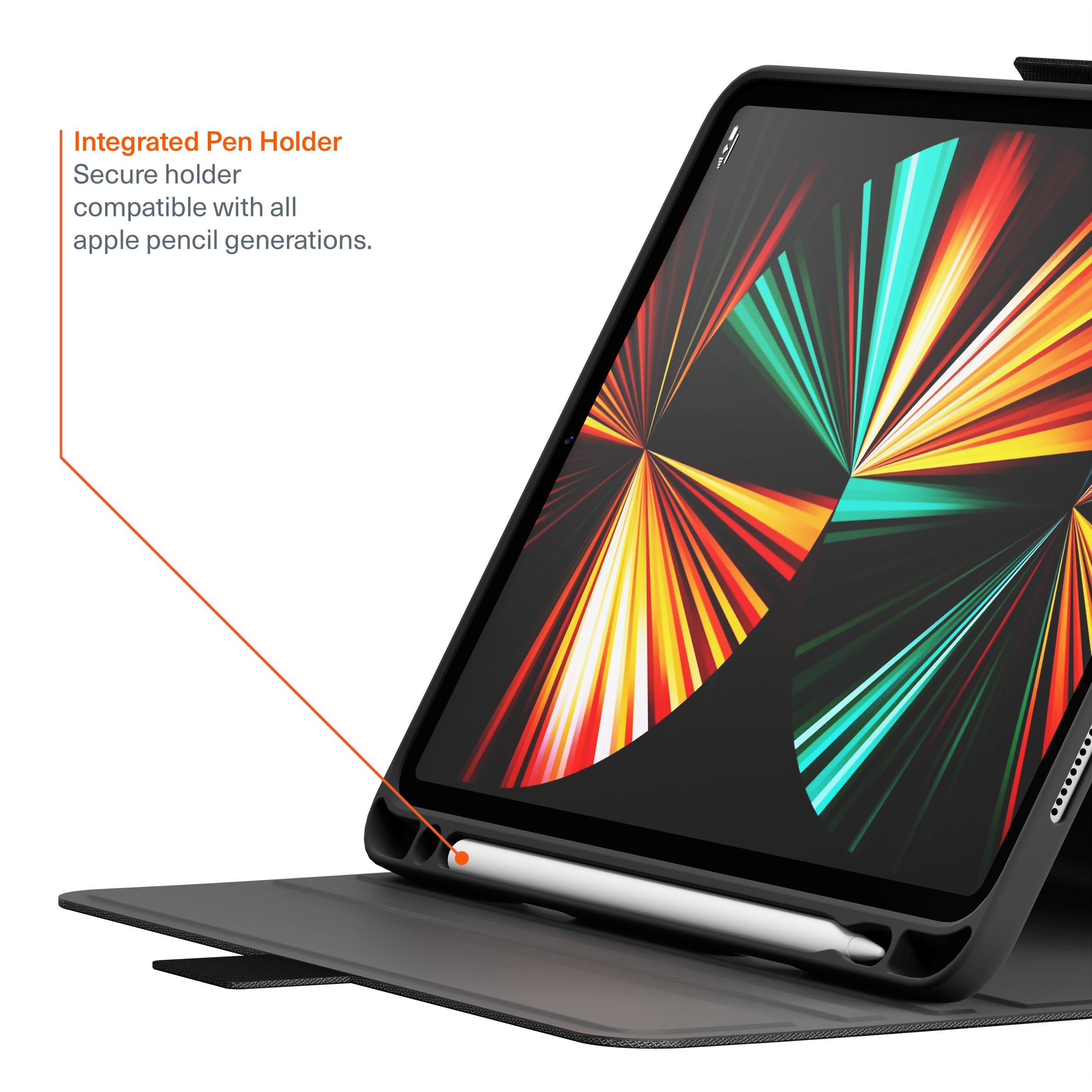 Cygnett TekView Apple iPad Pro (13") (M5/M4) (8th/7th Gen) Case - Black(CY4976TEKVI), 4ft Drop Protection, Pencil Storage, 2 Years Warranty - Image 4