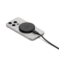 Cygnett ChargePuck Qi2 15W Fast Wireless Charger -Black(CY5061CCRGP), Compact & Lightweight,1.2M USB-C Cable,Perfect for Travel,2 Years Warranty - Image 2