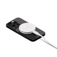 Cygnett ChargePuck Qi2 15W Fast Wireless Charger -White(CY5062CCRGP),Compact & Lightweight, 1.2M USB-C Cable,Perfect for Travel,2 Years Warranty - Image 2