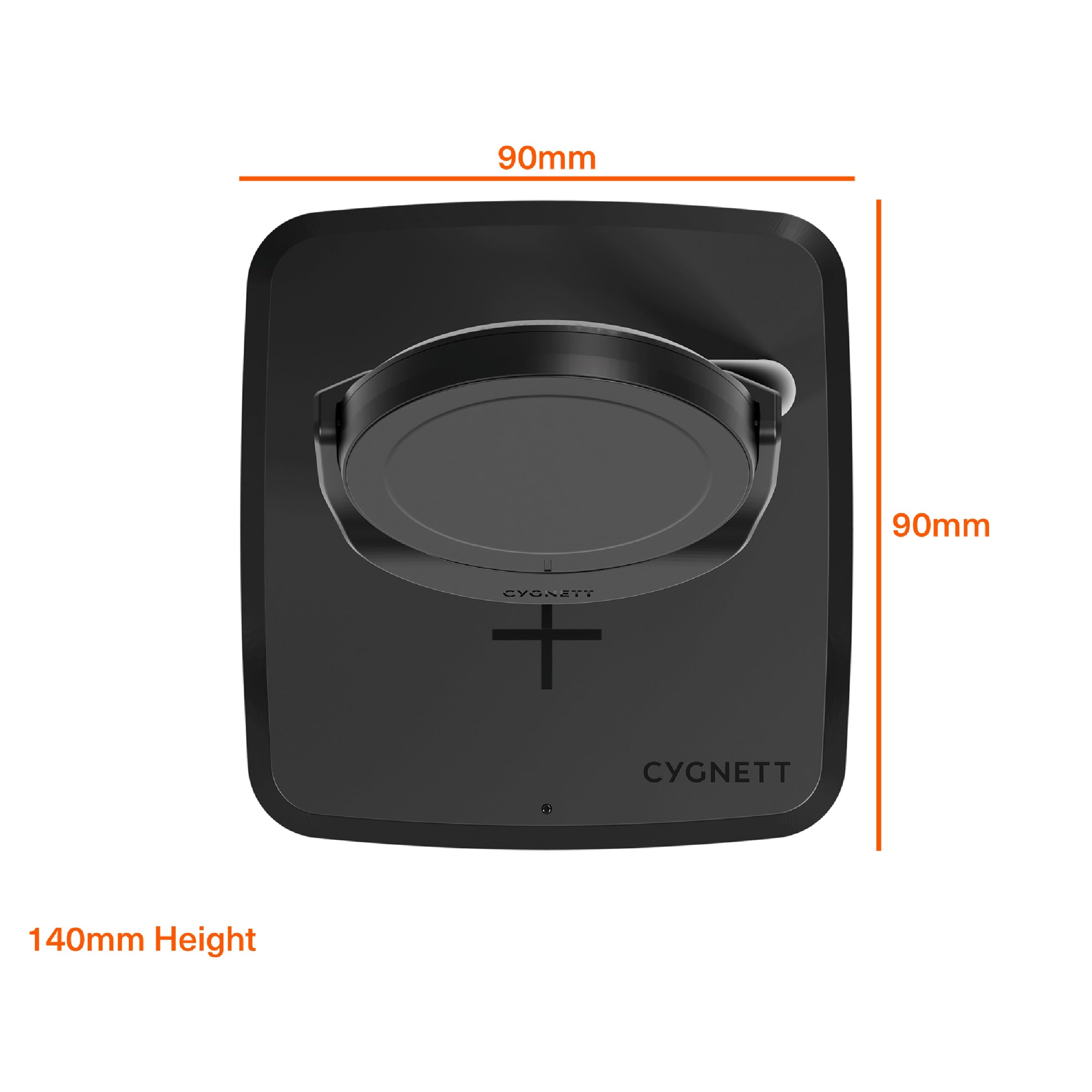 Cygnett ChargeBase Qi2 2-in-1 Magnetic 15W Wireless Charger - Black (CY5067BUNCP),1.2M USB-C Cable,25W Wall Charger,80° Swivel Head,2 Years Warranty - Image 4