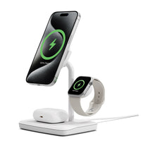 Cygnett ChargeBase Qi2 3-in-1 Magnetic 15W Wireless Charger-White(CY5070BUNCP),1.2M USB-C Cable,5W Watch Charger, 180° Swivel Head,2 Years Warranty - Image 5