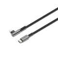 Cygnett Unite Right-Angle Lightning to USB C Cable (1M) - Black (CY5102PCCCL), 30W, Double Braided, 480Mbps Transfer, Fast Charge, 2 Years Warranty - Image 1