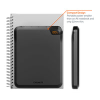 Cygnett ChargeUp VertPWR 25K mAh Laptop Power Bank + USB-C Cable (40CM) + Stand - Obsidian (CY5128PBCHE),100W, 4x USB Charging Ports, 2 Years Warranty - Image 2