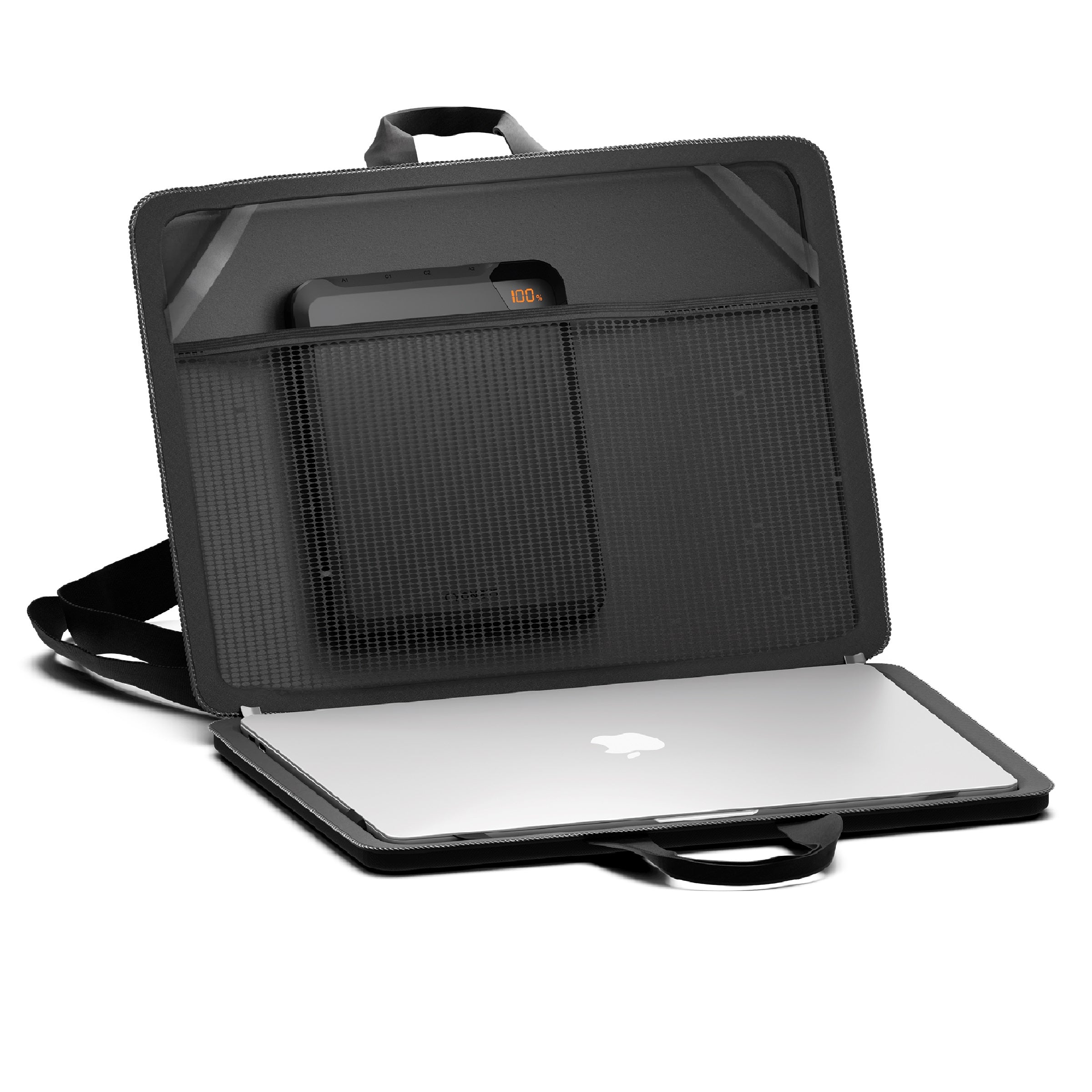 Cygnett ChargeUp VertPWR 25K mAh Laptop Power Bank + USB-C Cable (40CM) + Stand - Obsidian (CY5128PBCHE),100W, 4x USB Charging Ports, 2 Years Warranty - Image 3