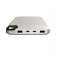 Cygnett ChargeUp VertPWR 25K mAh Laptop Power Bank + USB-C Cable (40CM) + Stand - Champagne (CY5129PBCHE),100W,4x USB Charging Ports, 2 Years Warranty - Image 1