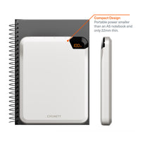Cygnett ChargeUp VertPWR 25K mAh Laptop Power Bank + USB-C Cable (40CM) + Stand - Champagne (CY5129PBCHE),100W,4x USB Charging Ports, 2 Years Warranty - Image 2