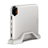Cygnett ChargeUp VertPWR 25K mAh Laptop Power Bank + USB-C Cable (40CM) + Stand - Champagne (CY5129PBCHE),100W,4x USB Charging Ports, 2 Years Warranty - Image 4