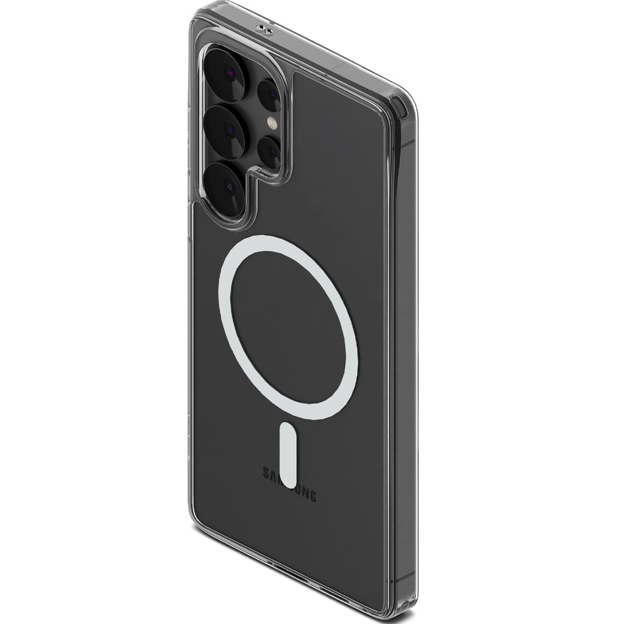 Cygnett AeroMag Samsung Galaxy S25 Ultra 5G (6.9") Clear Magnetic Case- (CY5288CPAEG),Anti-Yellowing,UV Resistance,Shock Absorbent,2 Years Warrant