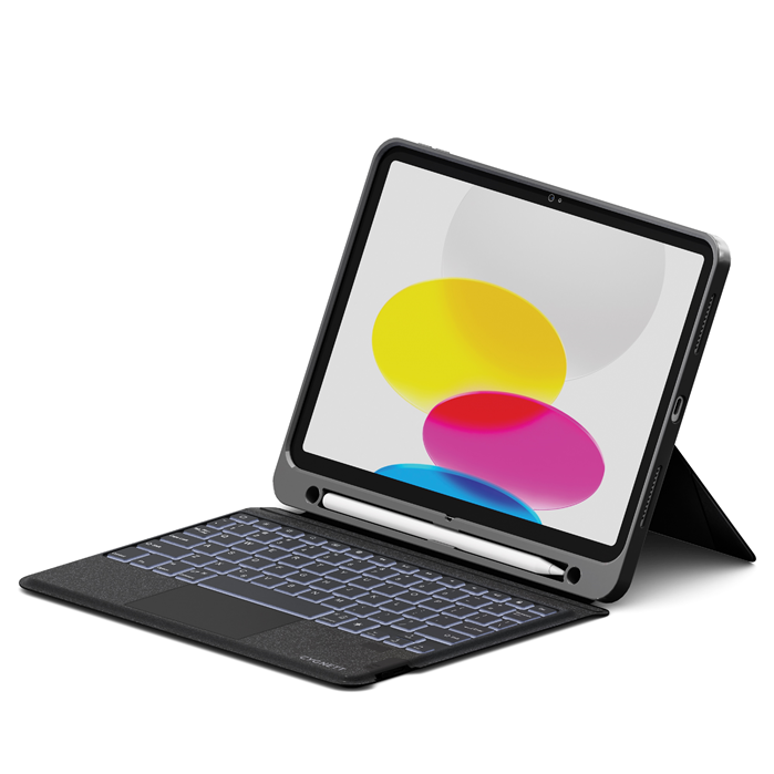 Cygnett Apple iPad (11.0") 11th Gen (A16)/iPad 10th Gen (10.9") Magnetic Keyboard + Case - Black(CY5331CKBCA),Multiple Viewing Angles,2 Years Warr