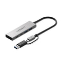 Cygnett Unite 4-in-1 USB-C to USB-C & USB-A Hub - White (CY5389CYHUB),2x USB-C, 2x USB-A, 10Gbps Transfer, USB-C to USB-A Adapter, 2 Years Warranty - Image 1